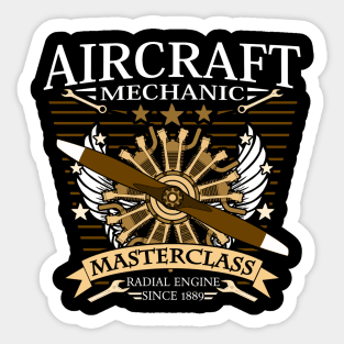 Screwdriver - Aircraft Mechatronics Engineer Radial Engine Mechanic Sticker